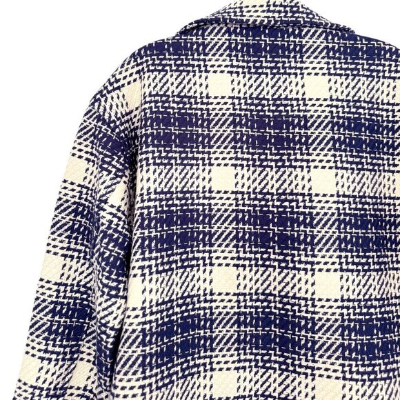 Outerknown Cloud Weave Jacket Birch Optic Plaid NWOT - Picture 6 of 10